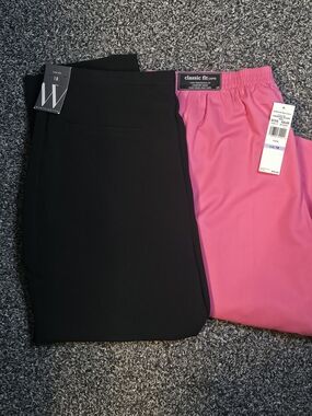 Worthington Black Pants And Pink Alfred Dunner  Capri